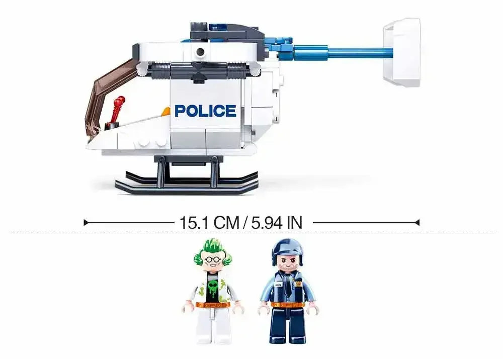 Sluban | Police Helicopter 161 Pcs - Toybox Tales