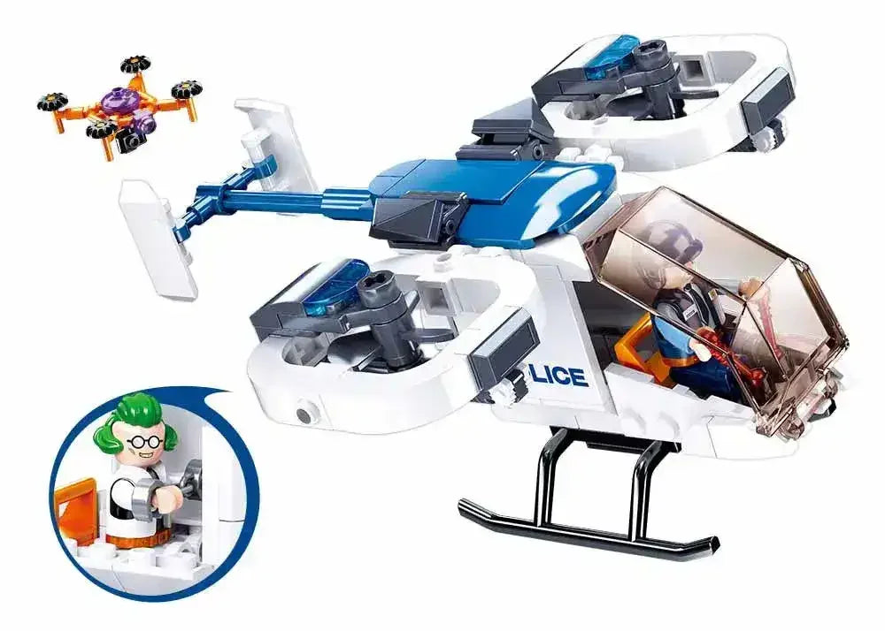 Sluban | Police Helicopter 161 Pcs - Toybox Tales