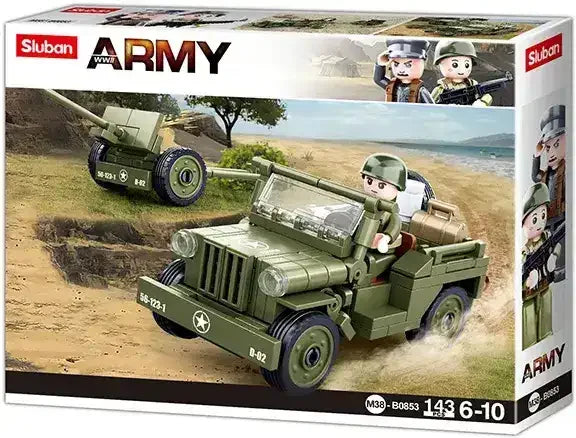 Sluban | WW2 Willys Jeep C143 Pcs - Toybox Tales