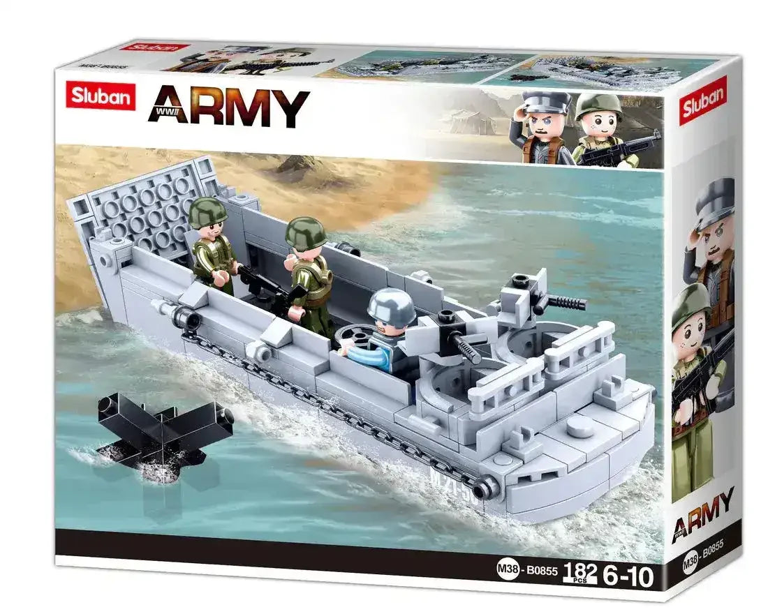 Sluban | WW2 Higgins Landing Craft 182 Pcs - Toybox Tales