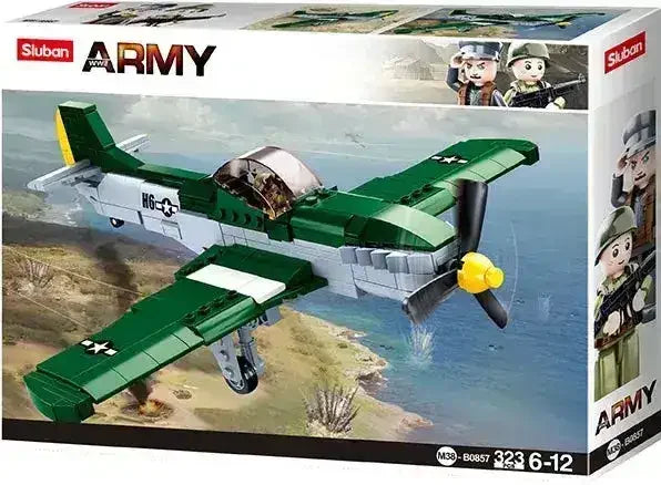 Sluban | WW2 P51D Fighter 323 Pcs - Toybox Tales