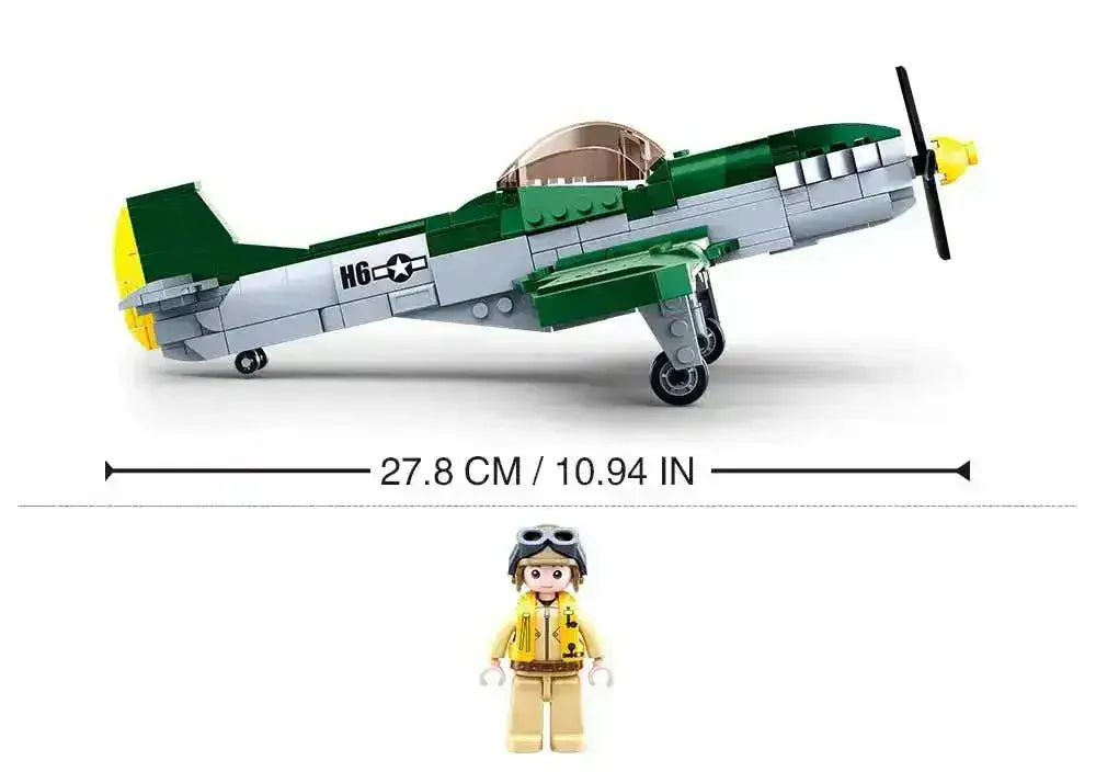 Sluban | WW2 P51D Fighter 323 Pcs - Toybox Tales