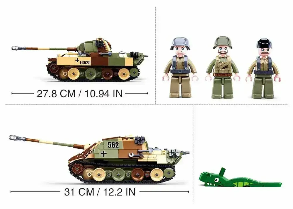 Sluban | WW2 Medium Tank 725 Pcs - Toybox Tales