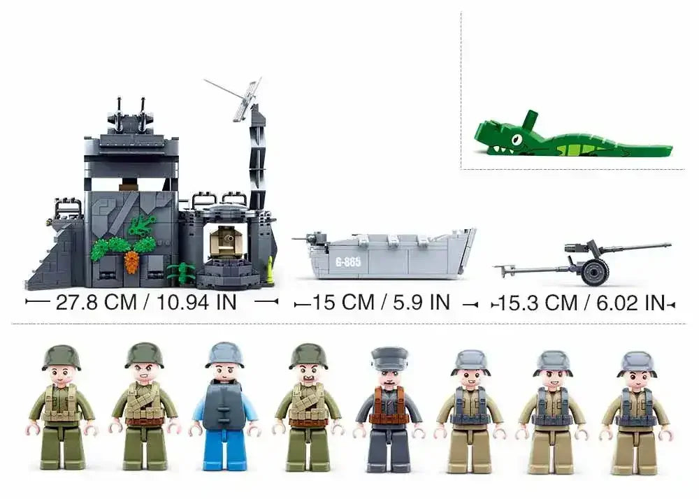 Sluban | WW2 The Atlantic Wall 765 Pcs - Toybox Tales