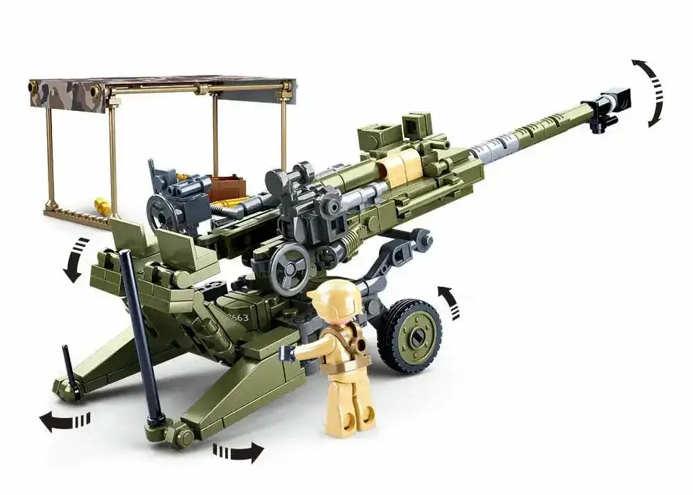 Sluban | Model Bricks M777 Howitzer 258 Pcs - Toybox Tales
