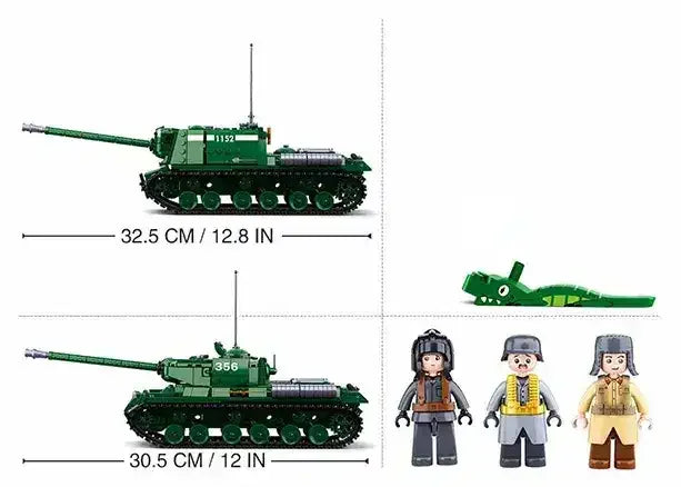 Sluban | Army Battle Of Budapest - Is2  Heavy Tank 845 Pcs - Toybox Tales