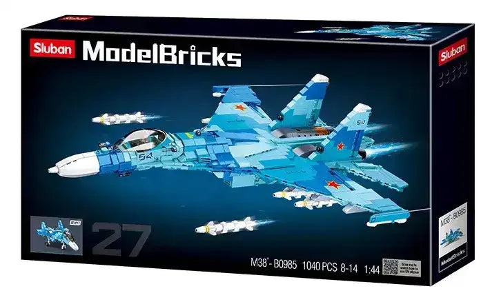 Sluban | Model Bricks Su-27 Fighter 2 In 1 1040 Pcs - Toybox Tales