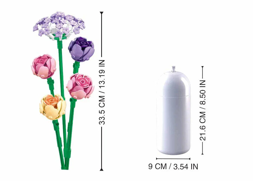 Sluban | Flowers | Peony 198pcs