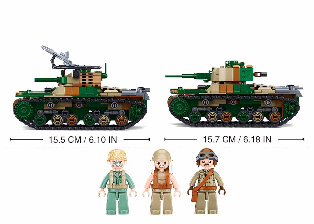 Sluban - WW2 Medium Tank 563 Pcs