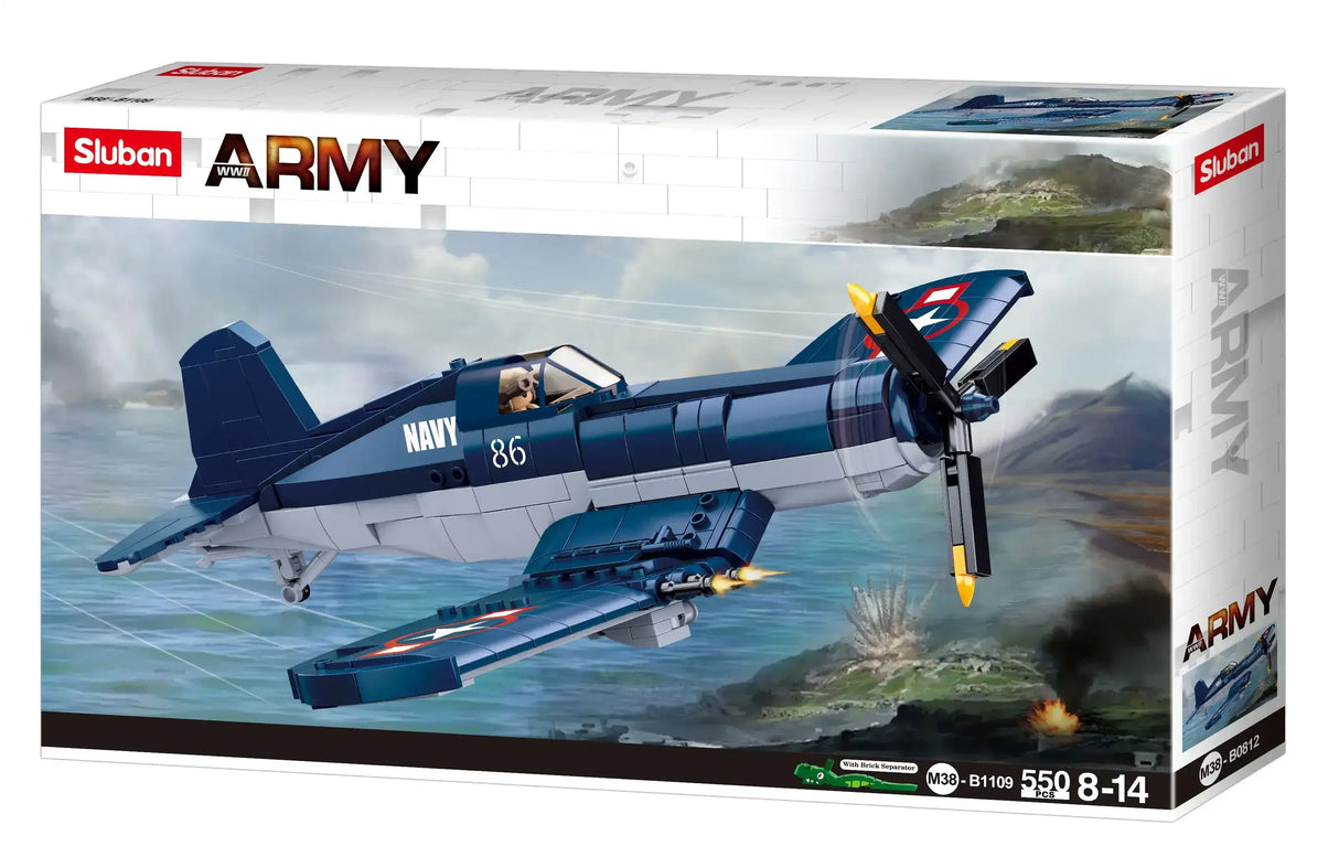 Sluban | WWII F4U Fighter 550 Pieces - Toybox Tales
