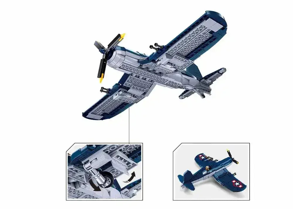 Sluban | WWII F4U Fighter 550 Pieces - Toybox Tales