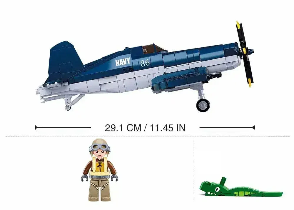 Sluban | WWII F4U Fighter 550 Pieces - Toybox Tales