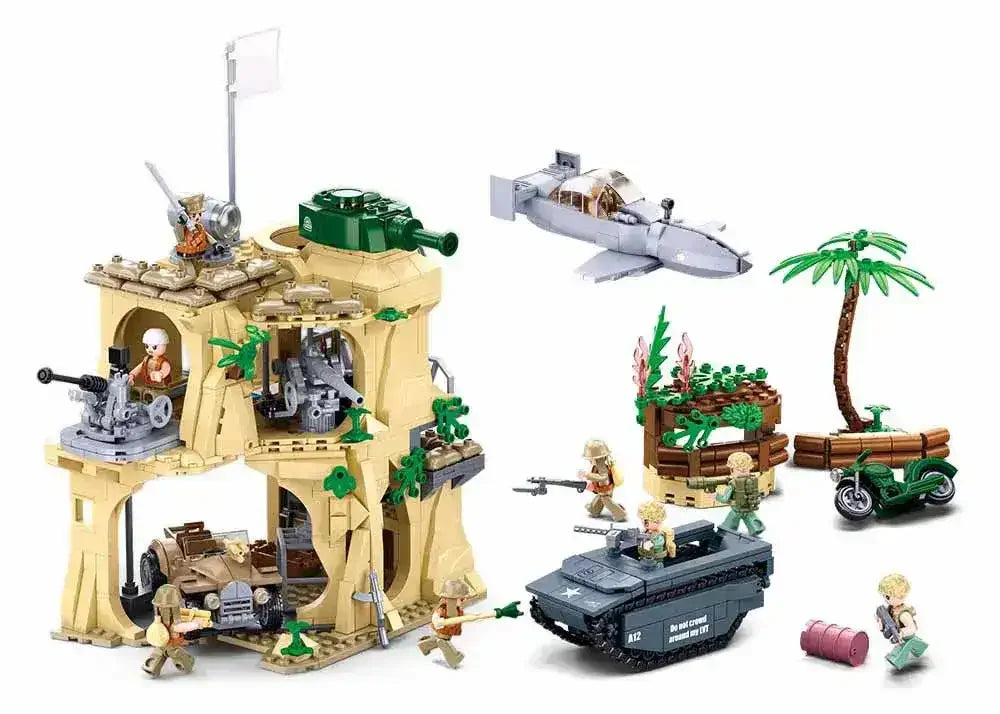 Sluban | WW2 Battle Of Iwo Jima 1107 Pcs - Toybox Tales