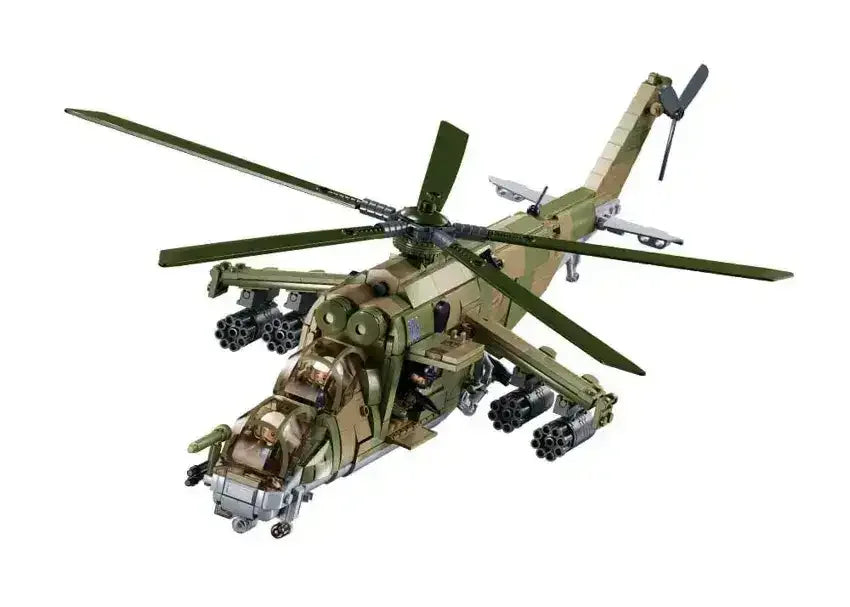 Sluban | MI-24S Helicopter Gun/S 893 Pieces - Toybox Tales
