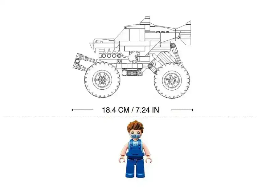 Power Bricks Off Road Vehicle - Shark - Toybox Tales