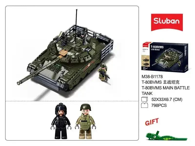 Sluban | T-80BVMS 1:35 Scale 519 Pcs - Toybox Tales