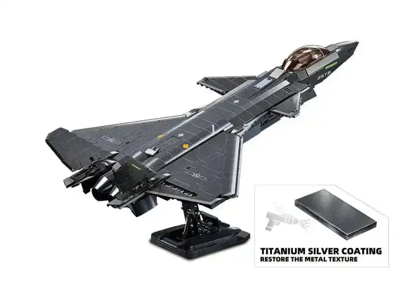 J20 Stealth Aircraft | 1007 Pieces - Toybox Tales