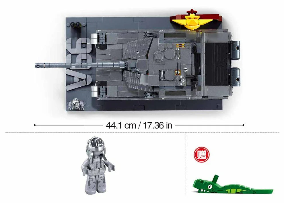 Sluban | ZTZ-99AS Tank Scale 1:35 (Metal Coating) 1079pcs C6