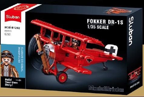 Sluban - WW1 Fooker DR-1S Scale 1:35 281Pcs