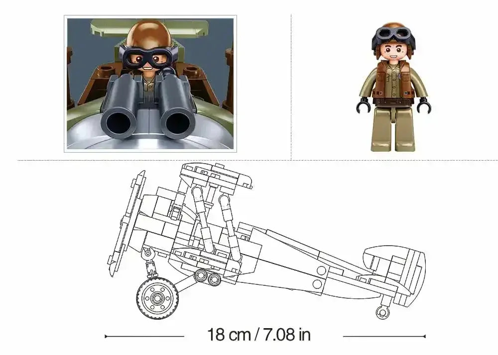 Sluban | WW1 Sopwith Camel 1:35 293 Pieces