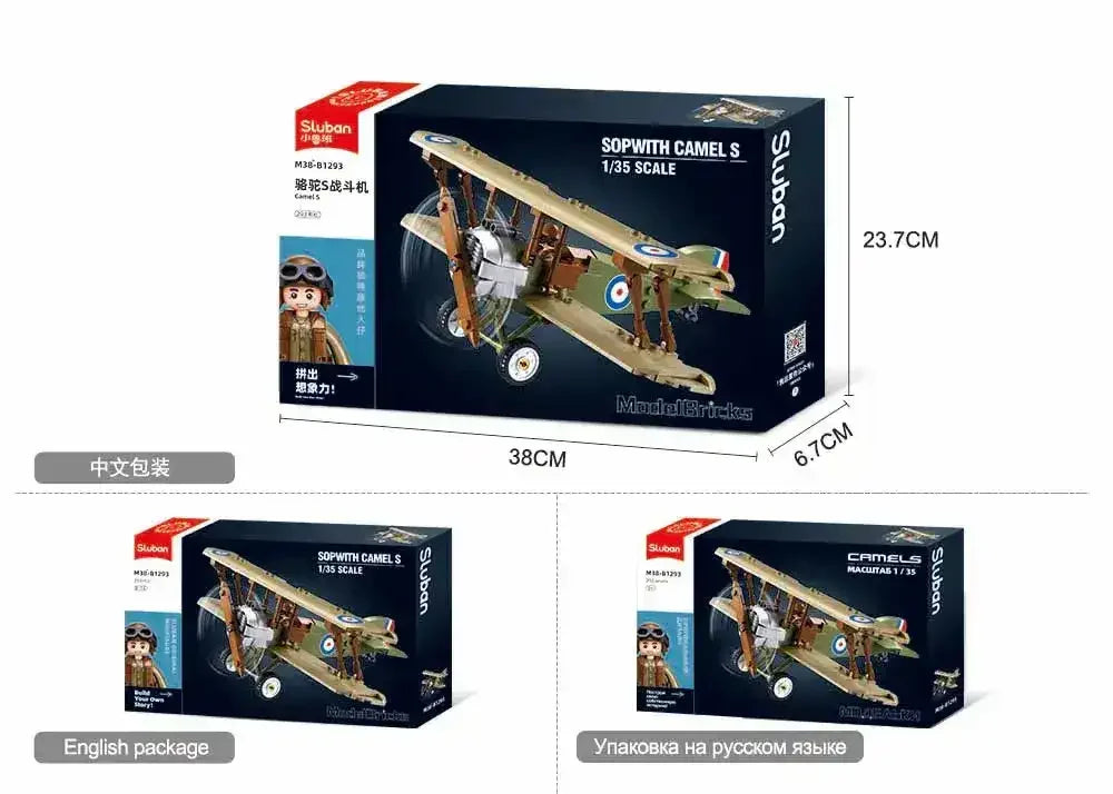 Sluban | WW1 Sopwith Camel 1:35 293 Pieces