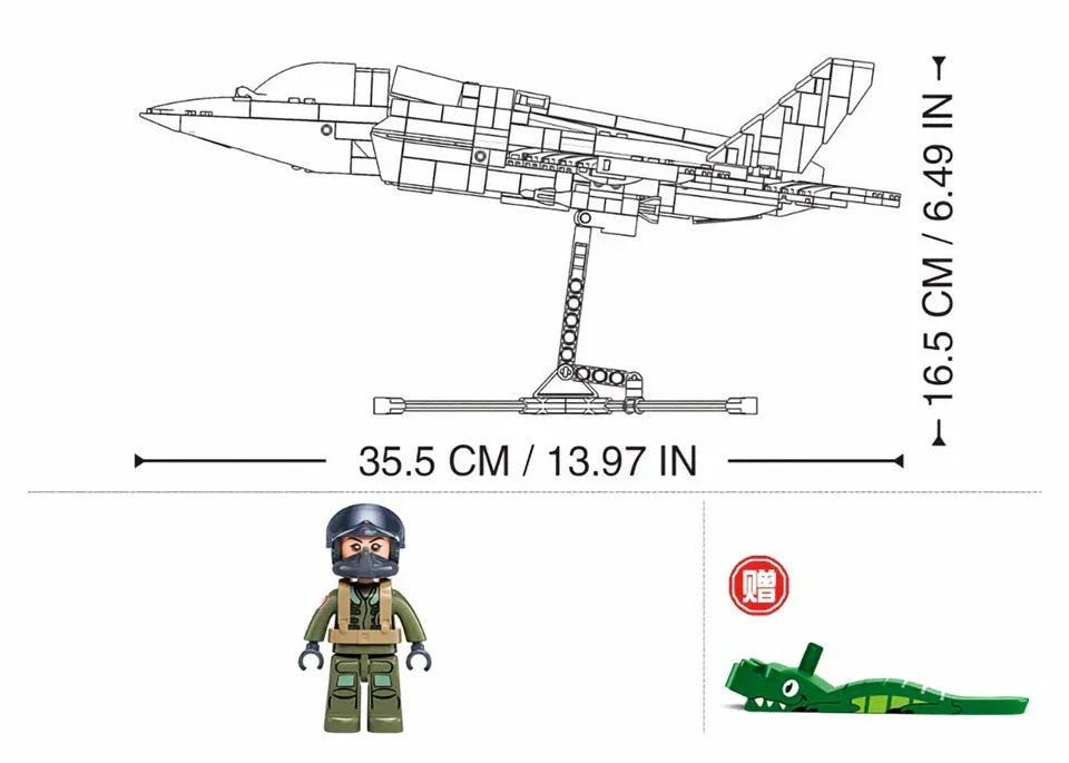 Sluban | F35BS Fighter Scale 1:44 705pcs