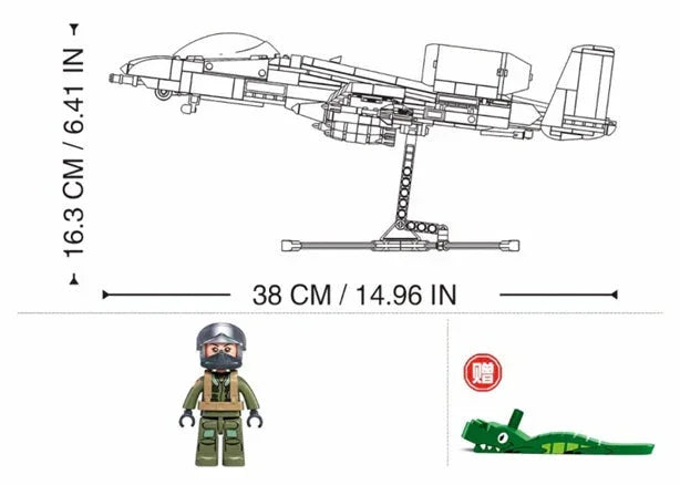 Sluban | A10CS Attack Aircraft Scale 1:44 701pcs