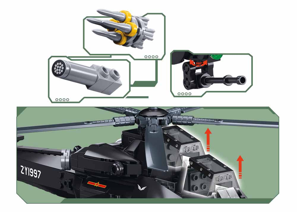 Sluban - Army WZ-10S Helicopter