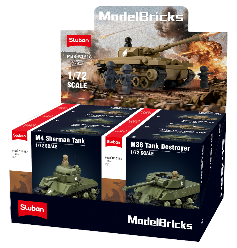 Sluban | WW2 Tanks 1:72 (Assorted)