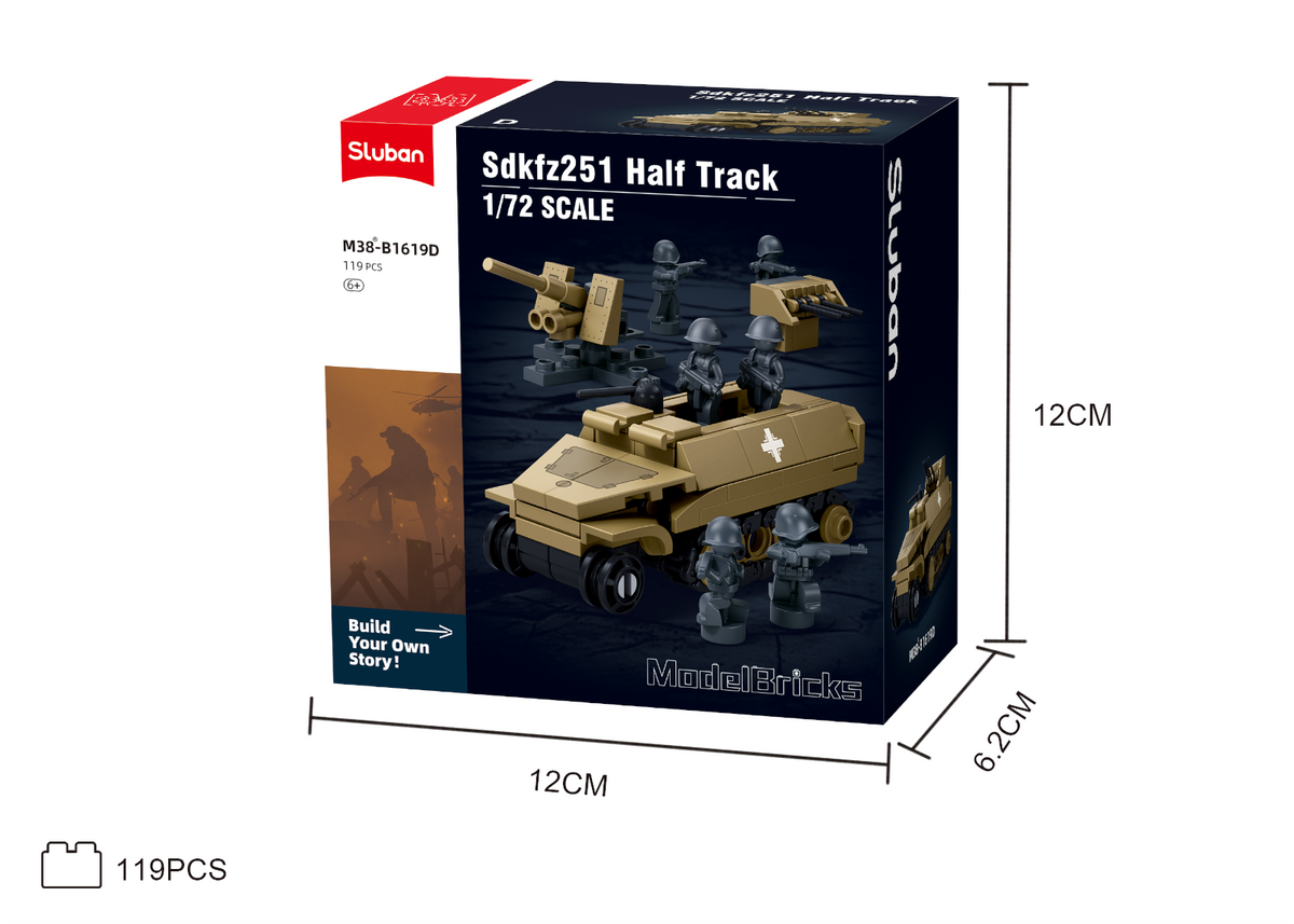Sluban | WW2 Military Vehicles 1:72 (Assorted)