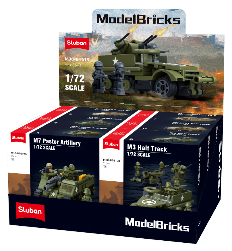 Sluban | WW2 Military Vehicles 1:72 (Assorted)