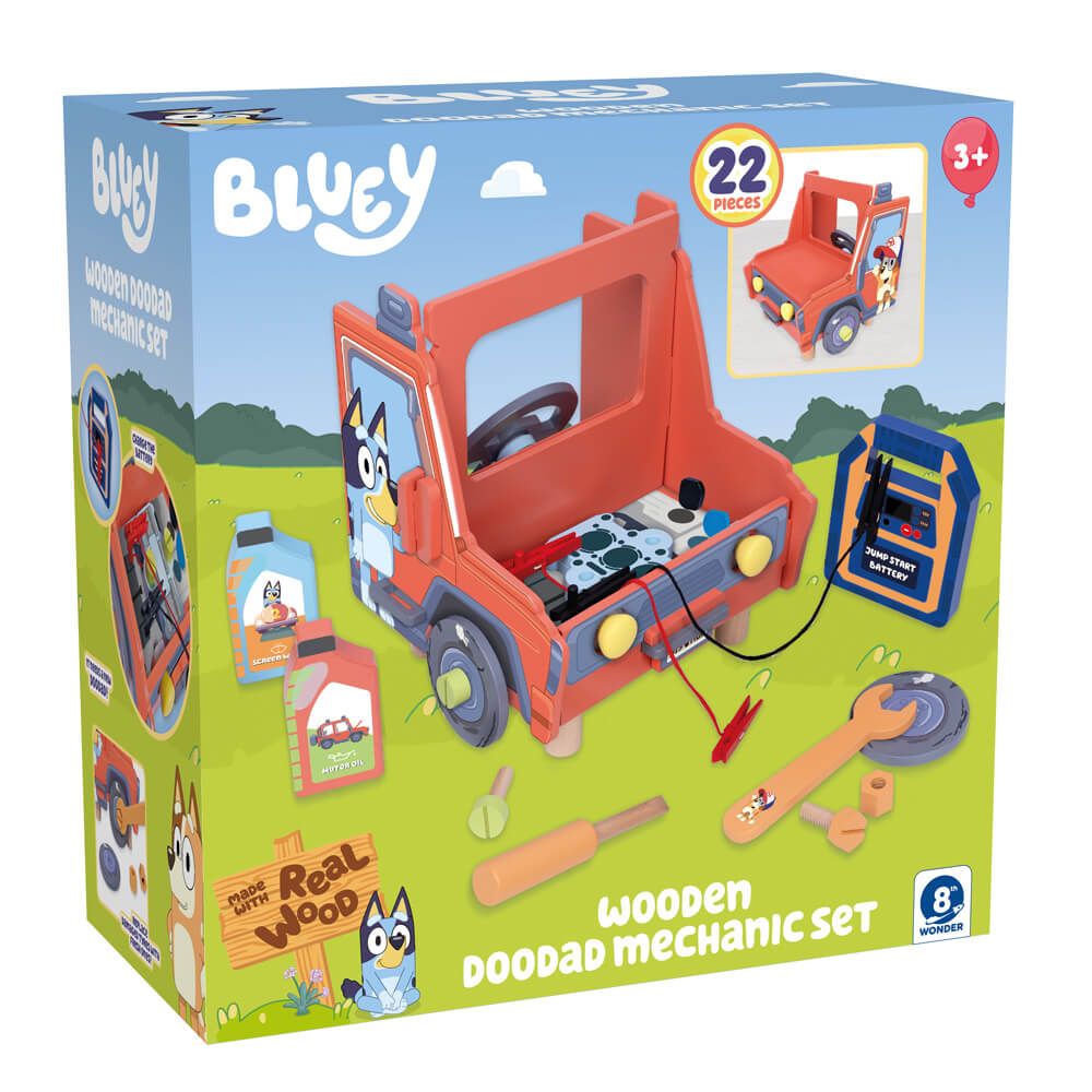Bluey Wooden Tabletop Doodad Mechanic Set