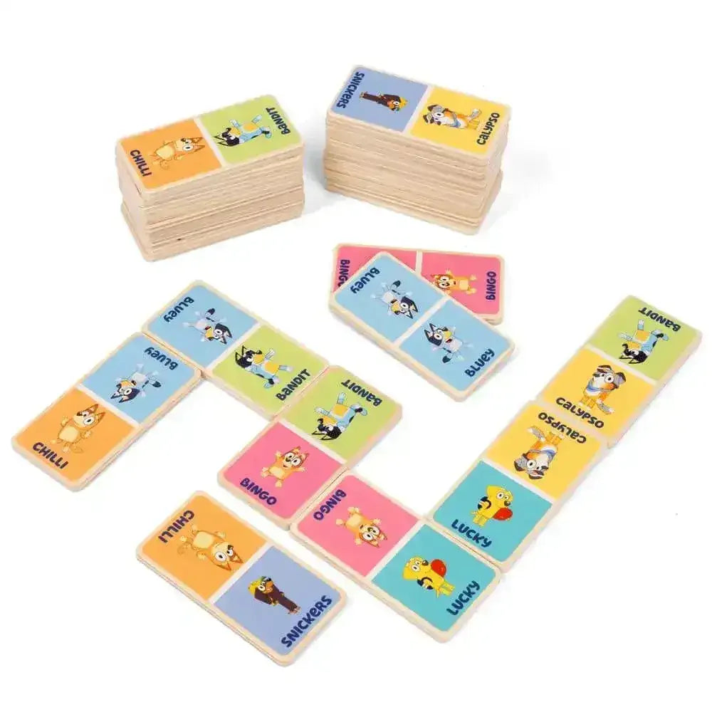 Bluey Wooden Dominoes - Toybox Tales