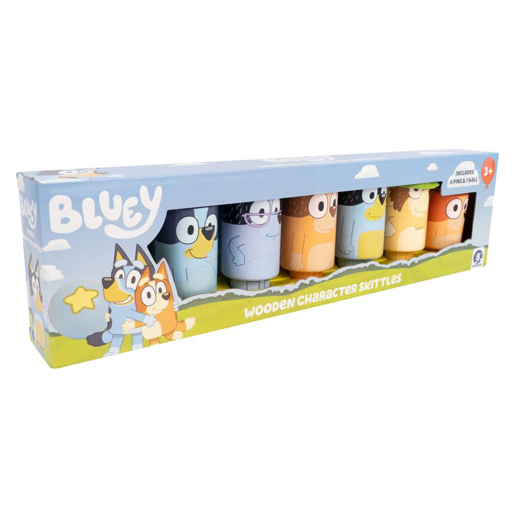 Bluey Wooden Skittle Set