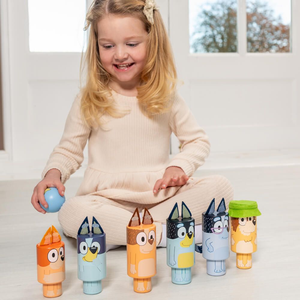 Bluey Wooden Skittle Set