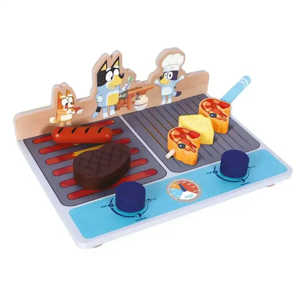 Bluey Wooden Tabletop BBQ Set - Toybox Tales