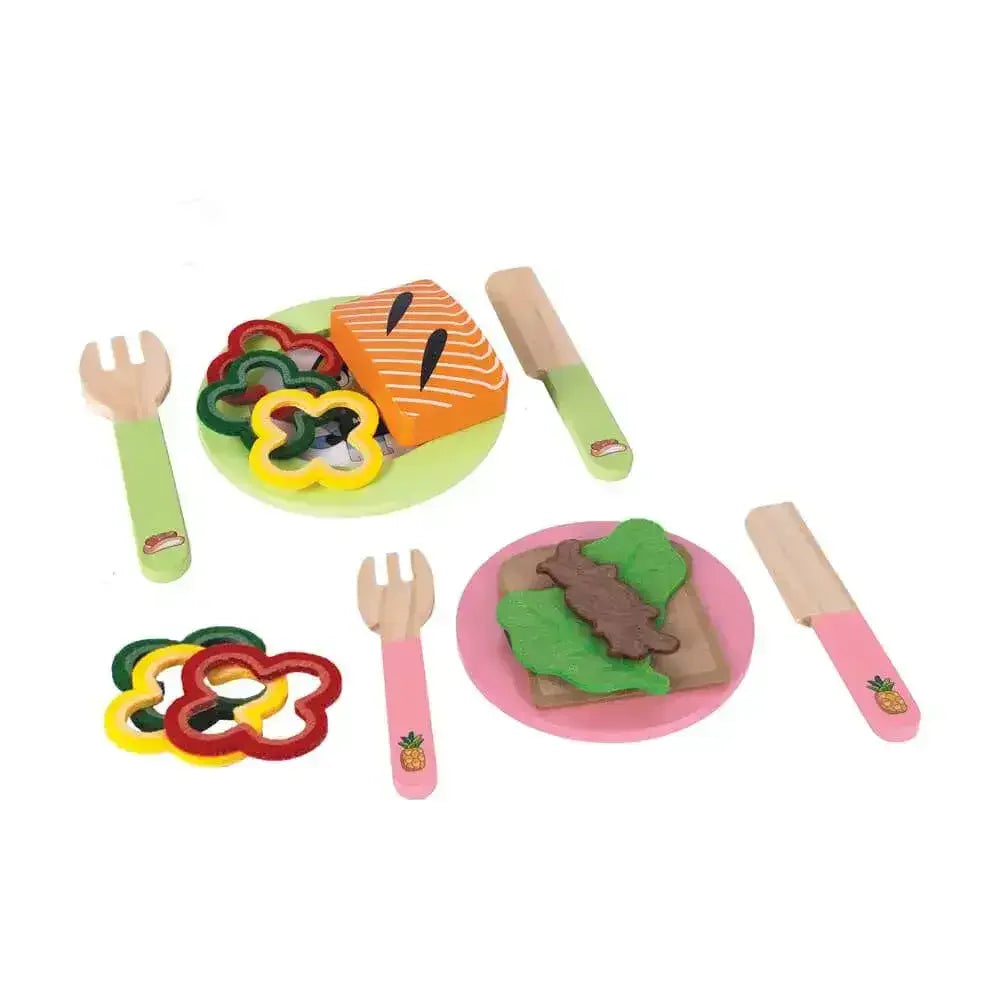 Bluey Wooden Tabletop BBQ Set - Toybox Tales