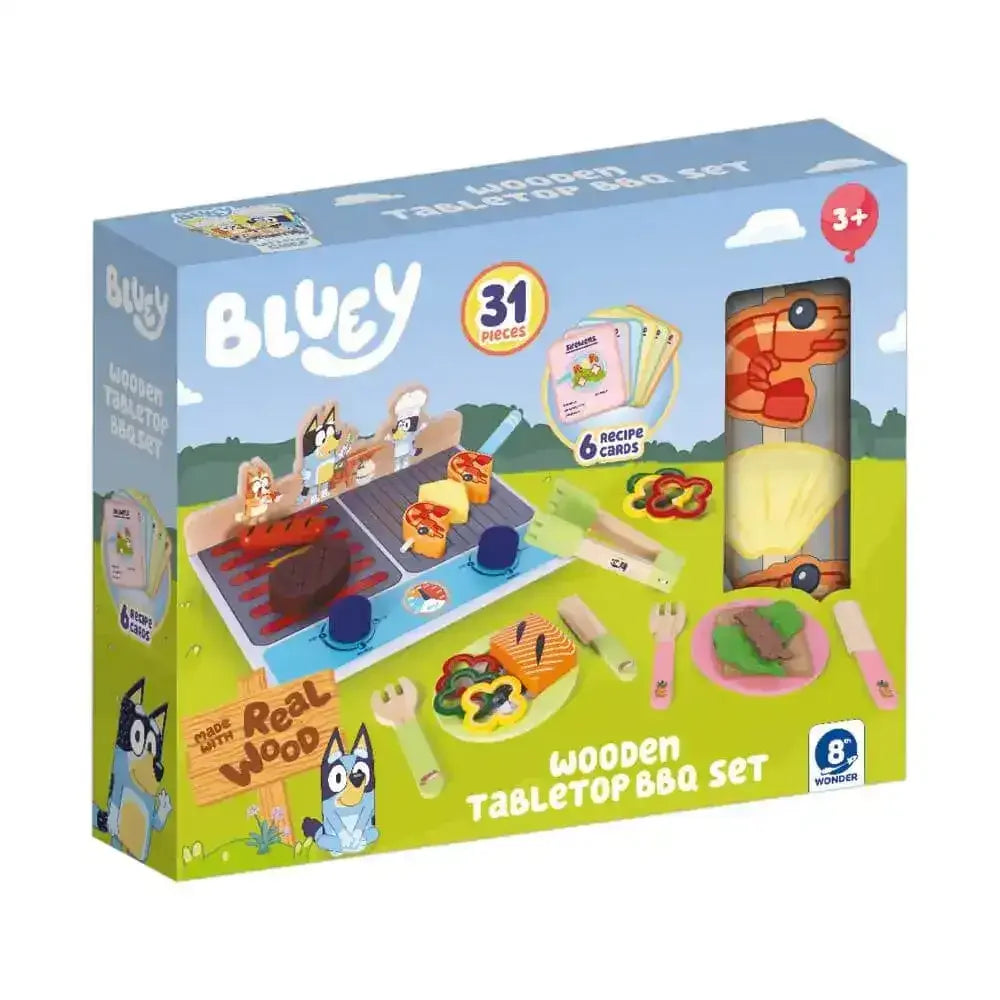 Bluey Wooden Tabletop BBQ Set - Toybox Tales