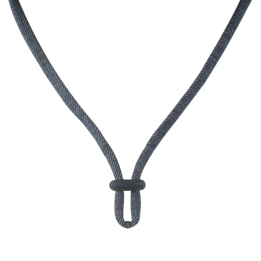 Ponytail Bucket Hat with Strap - Denim