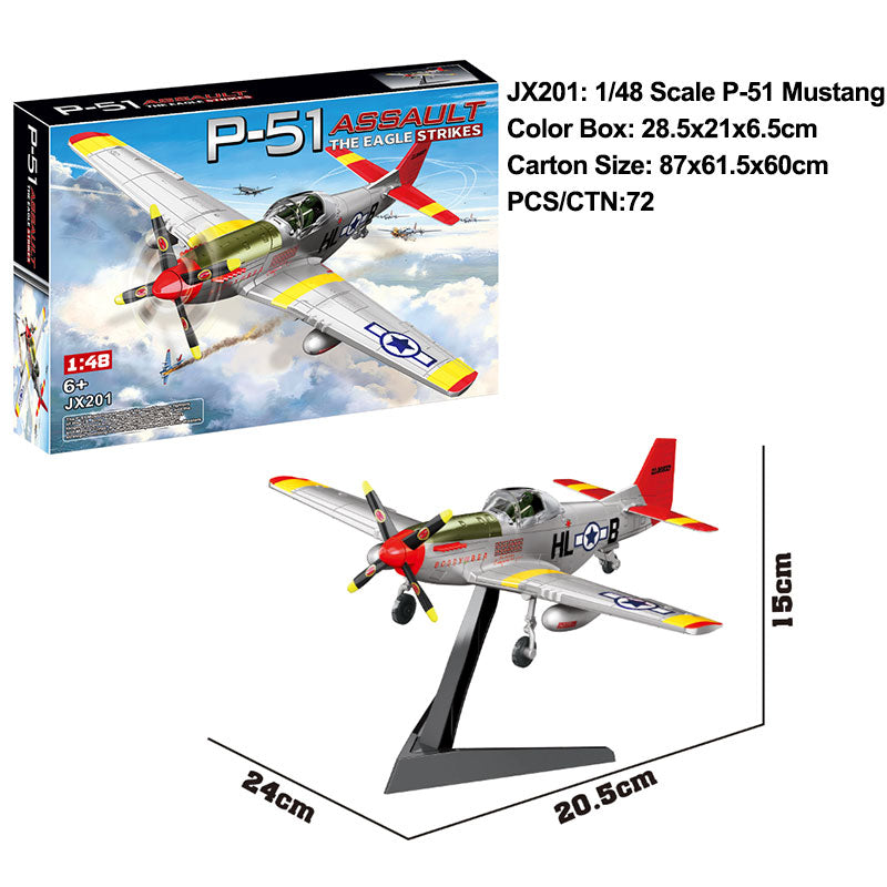 P-51 Mustang click build model packaging