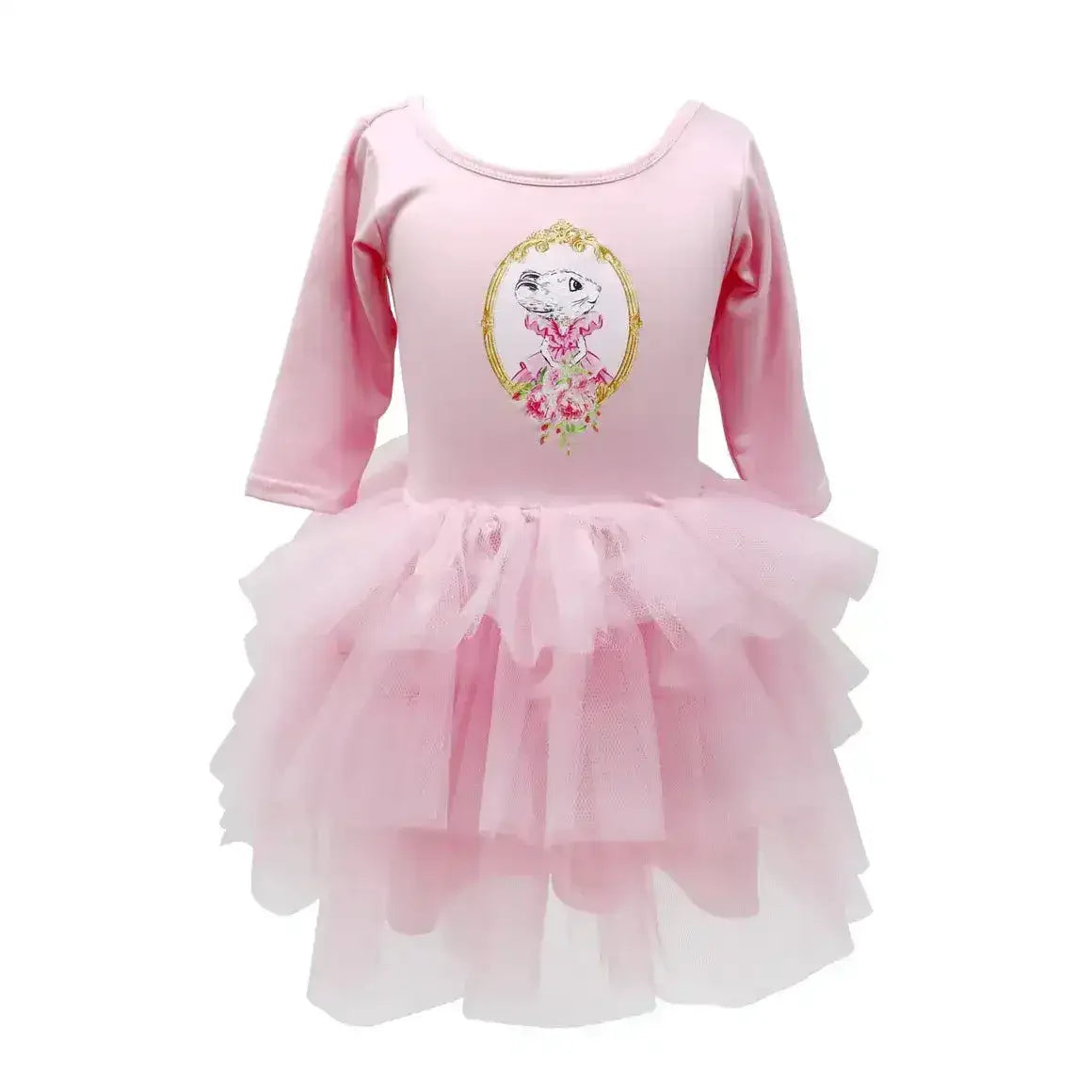 Claris Fashion Print Tulle Dress - Toybox Tales
