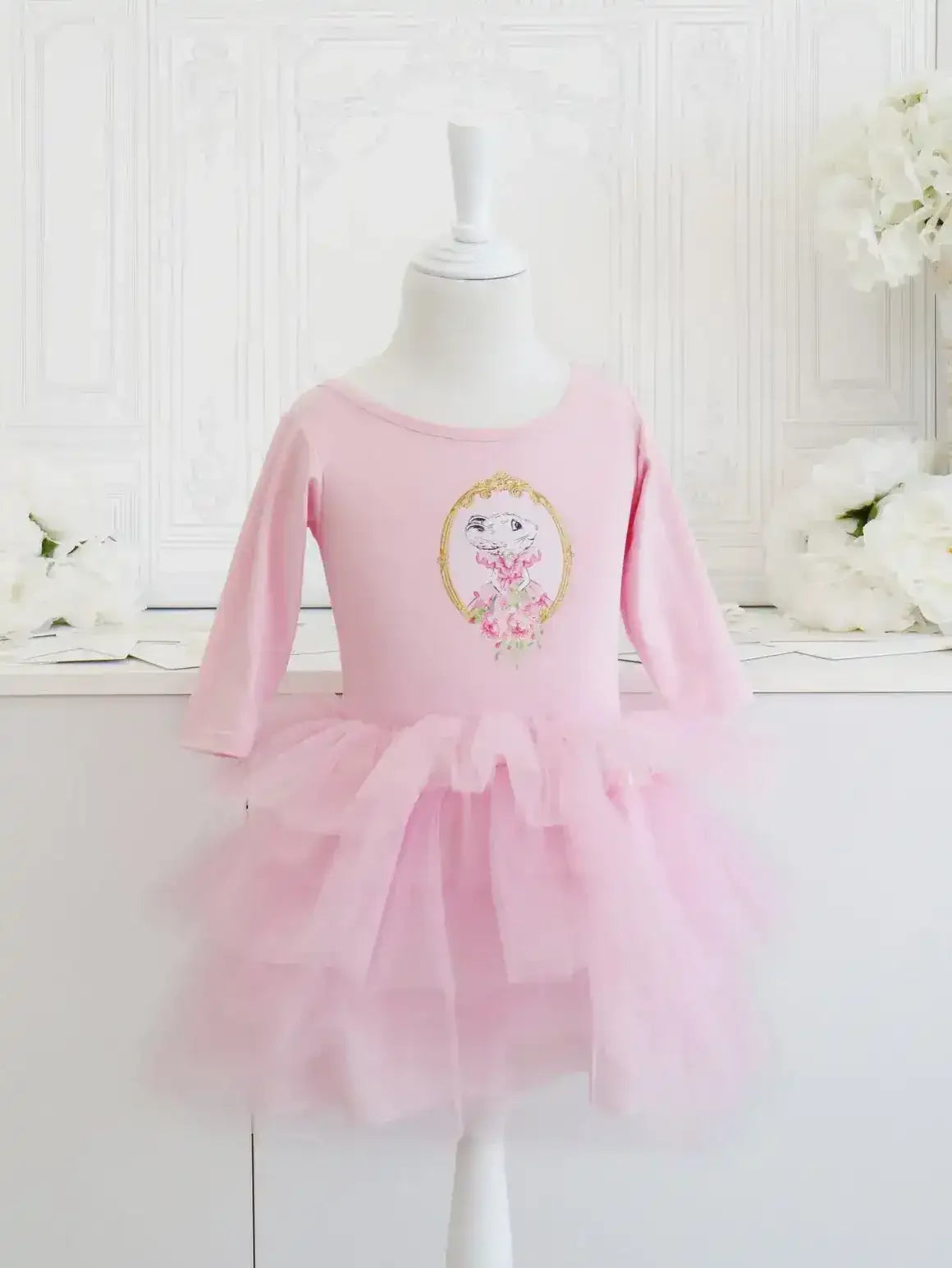 Claris Fashion Print Tulle Dress - Toybox Tales