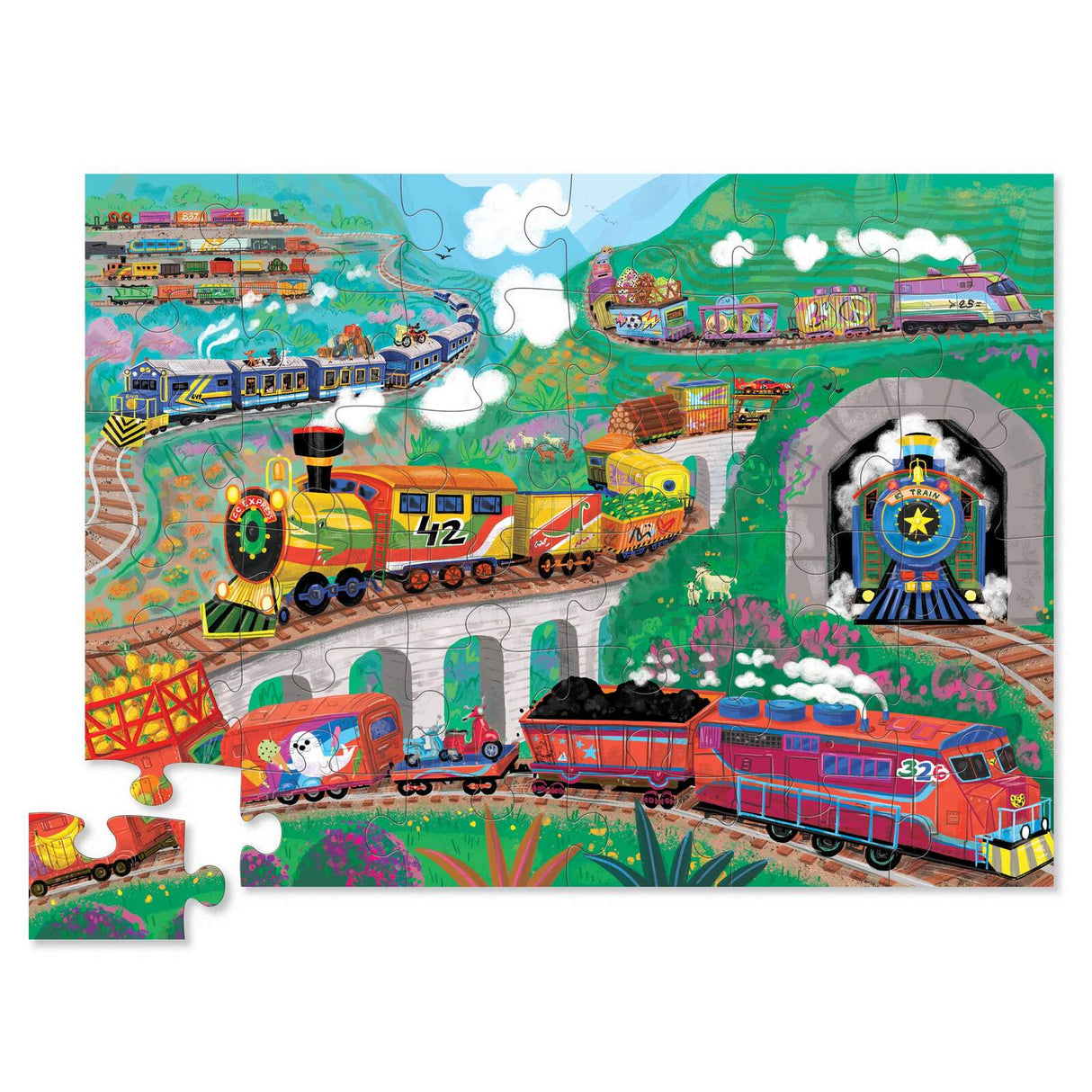 Classic Floor Puzzle 36 Piece | All Aboard