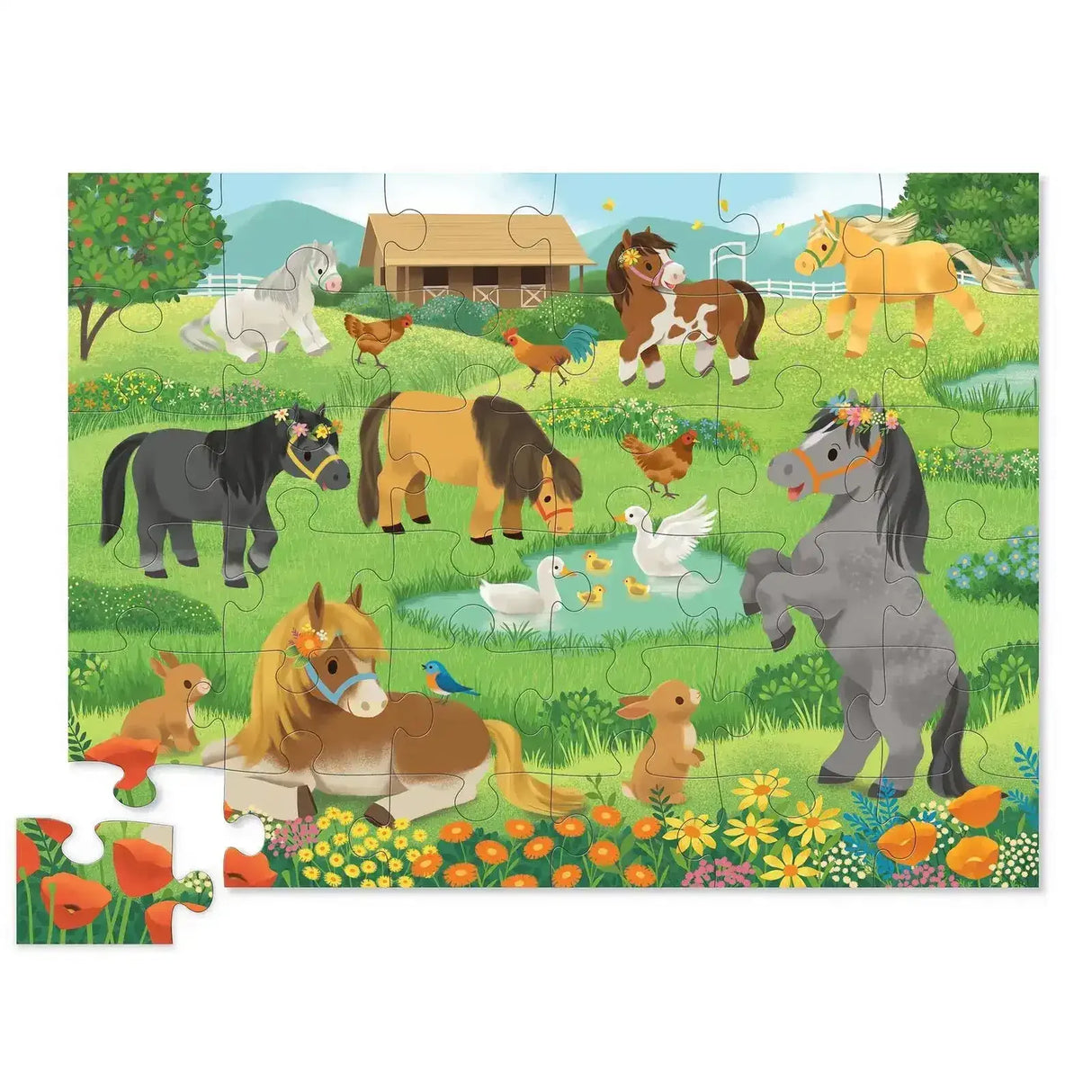 Classic Floor Puzzle 36 Piece | Pretty Ponies - Toybox Tales