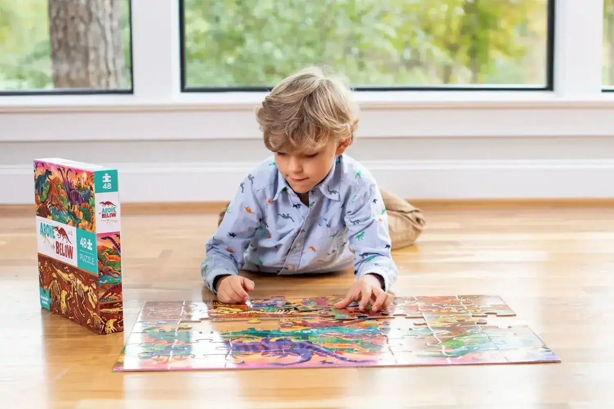 Above & Below 48 Piece Puzzle - Dinosaur World - Toybox Tales