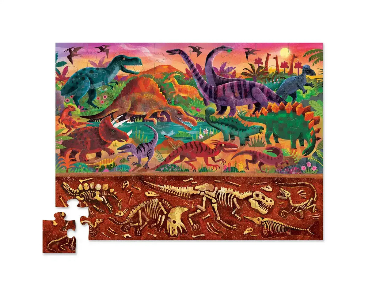 Above & Below 48 Piece Puzzle - Dinosaur World - Toybox Tales