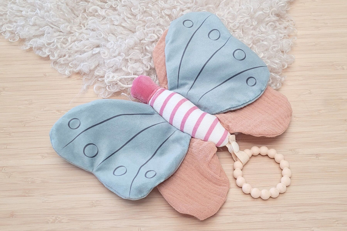 Snuggle Pal Bella Butterfly With Silicone Teething Ring