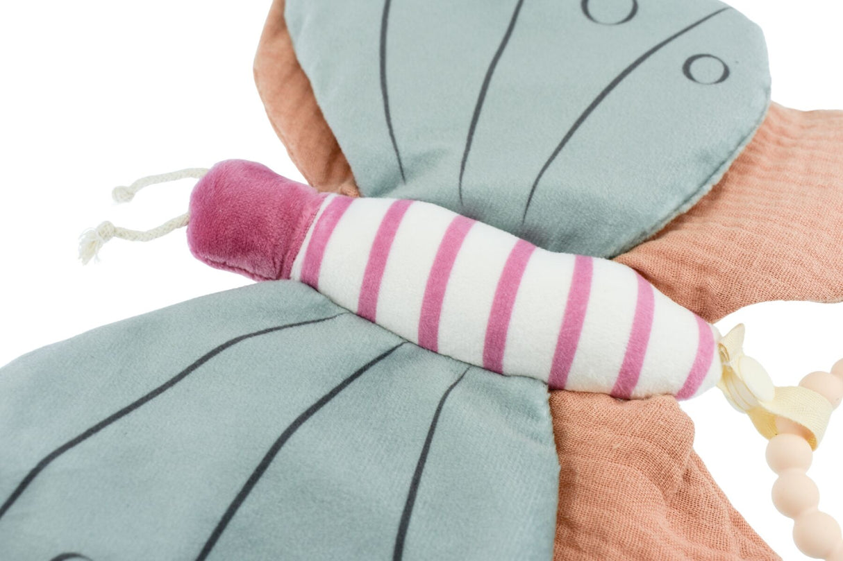 Snuggle Pal Bella Butterfly With Silicone Teething Ring