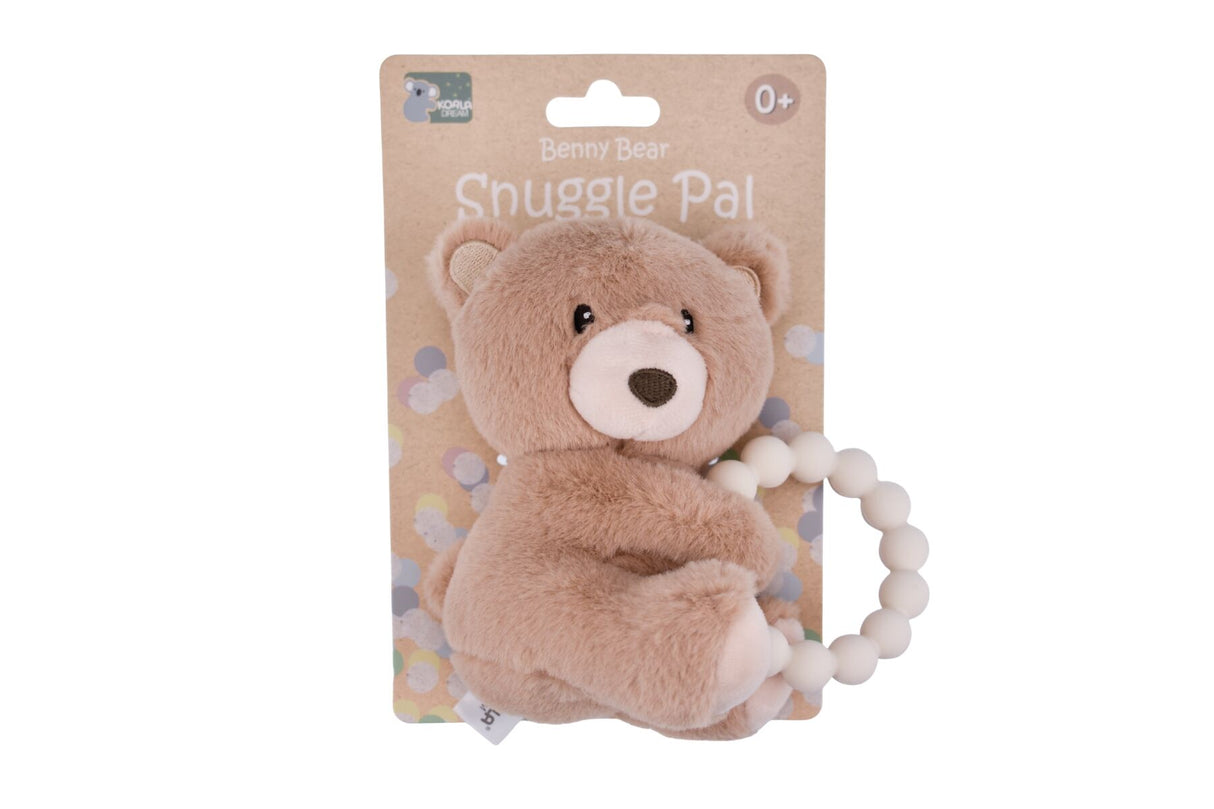 Snuggle Pal Animal With Silicone Teething Ring