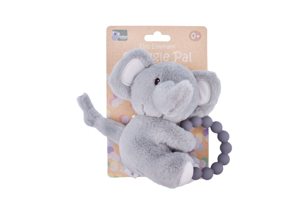 Snuggle Pal Animal With Silicone Teething Ring